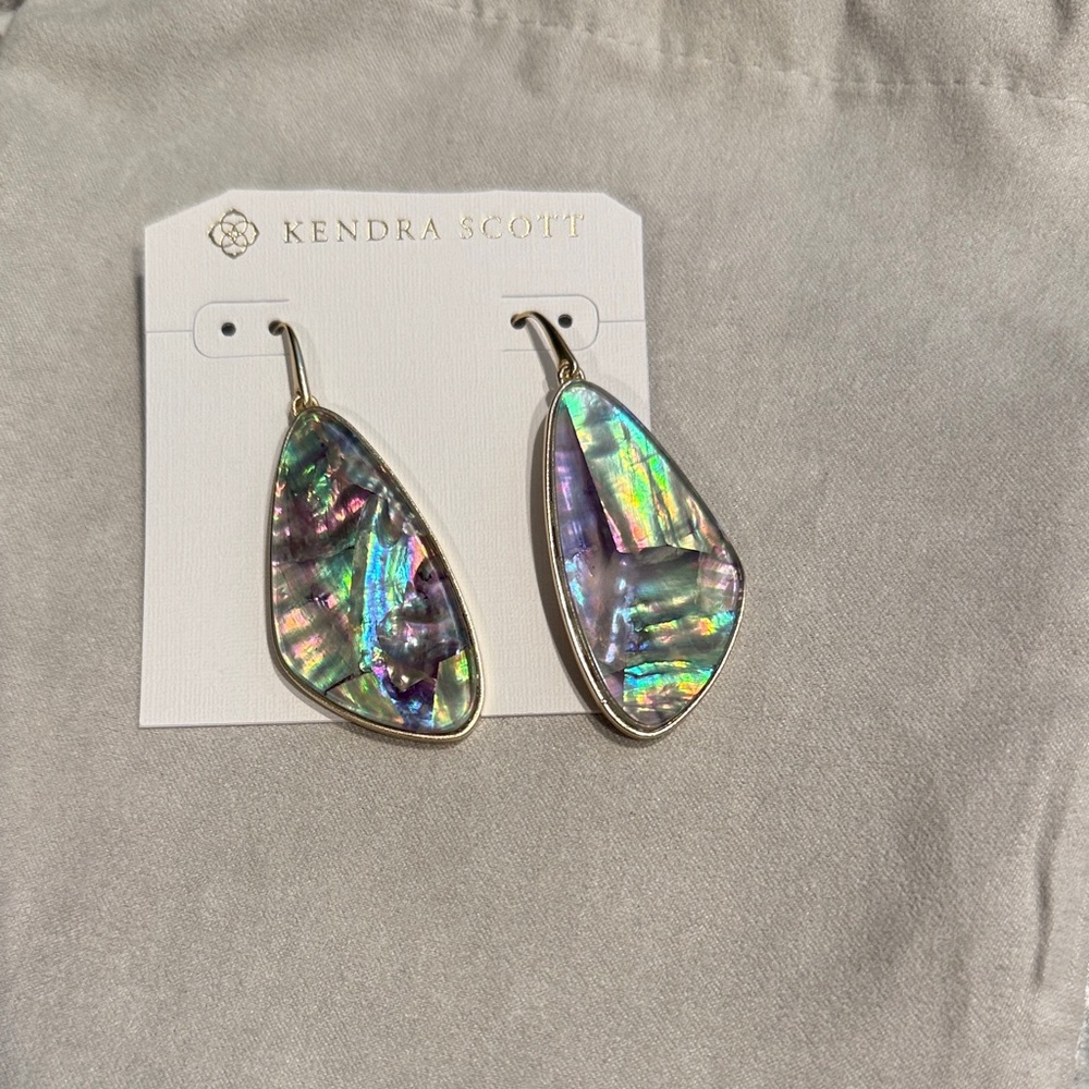Kendra Scott Iridescent Teardrop Earrings - NWT